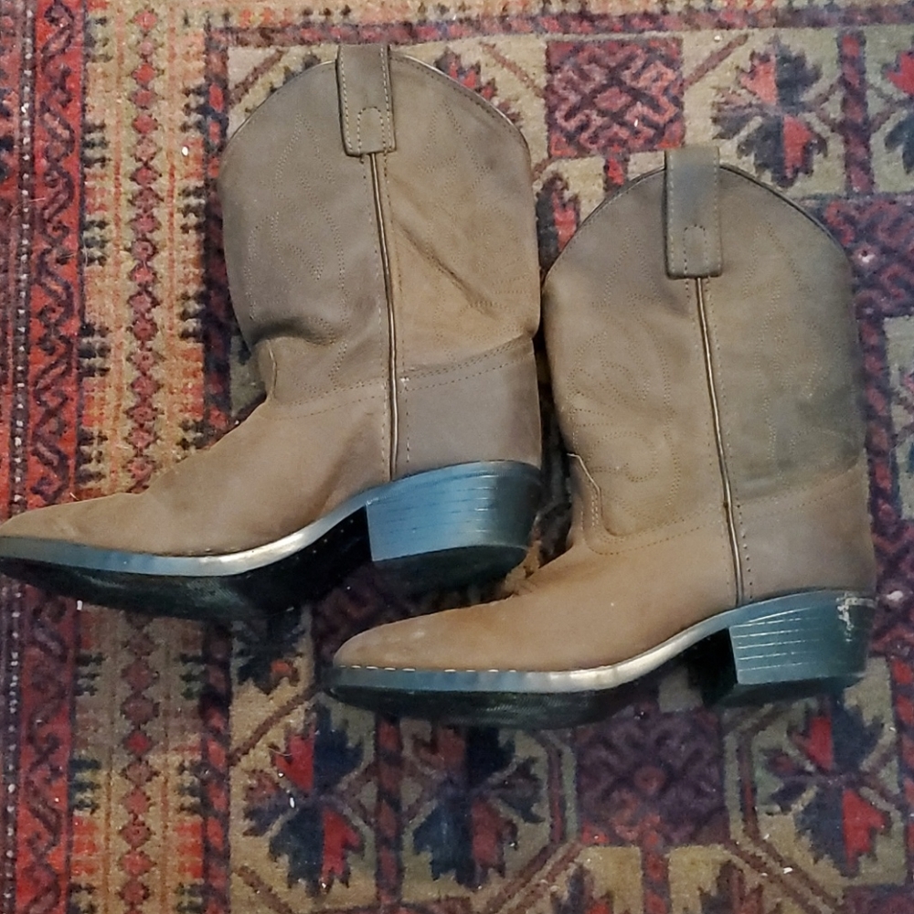 MASTERSON BOOT CO. YOUTH LEATHER COWBOY BOOTS